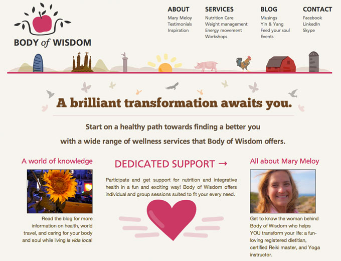 Body of Wisdom Website Design