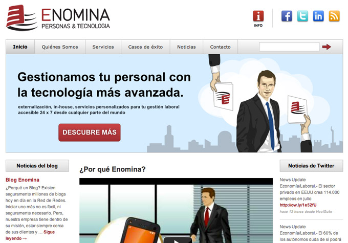 Enomina Website Design