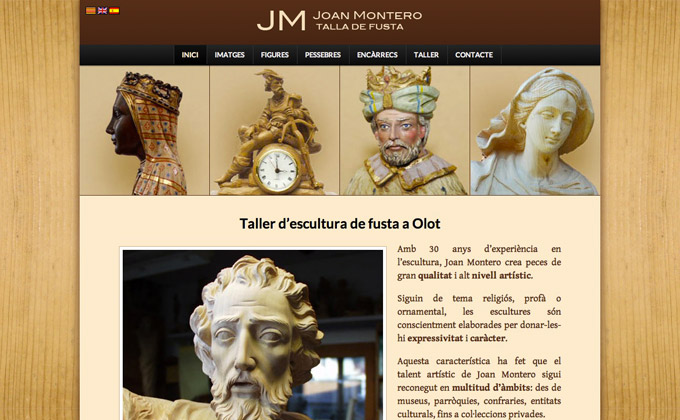 Joan Montero Website Screenshot